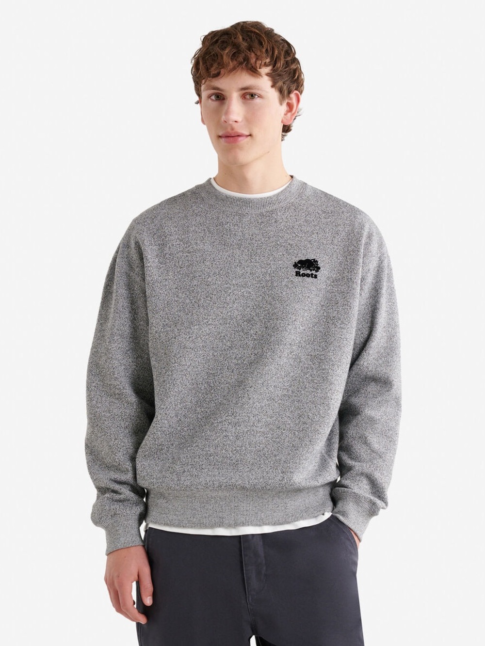 Roots Gray Crewneck Sweater